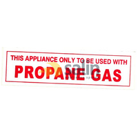 Universal Propane Gas Conversion Sticker for LPG CARAVAN SHOP RESTUARANT spare part
