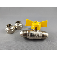 Universal 1/2″ Ball Valve with Nuts M BSP Flare for LPG CARAVAN SHOP RESTUARANT spare part