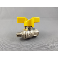 Universal Butterfly Handle Ball Valve with 1/4″ M&F Compatibility for LPG CARAVAN SHOP RESTUARANT spare part