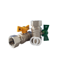 Universal 3/4″ Female Continuous Flow Ball Valve Kit for LPG CARAVAN SHOP RESTUARANT spare part