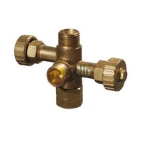 Universal Valve-Included T-Adaptor by Companion for LPG CARAVAN SHOP RESTUARANT spare part