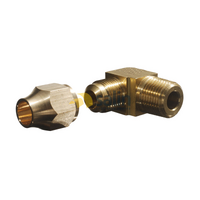 Universal Male Elbow 1/2″ Flare x 3/8″ MBSP with Nut Included for LPG CARAVAN SHOP RESTUARANT spare part