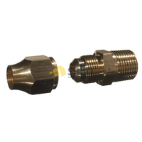 Universal Union Male 5/16″ Flare x 1/8″ MBSP with Nut Included for LPG CARAVAN SHOP RESTUARANT spare part