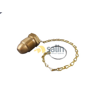 Universal Rego POL Brass Plug with Chain for LPG CARAVAN SHOP RESTUARANT spare part