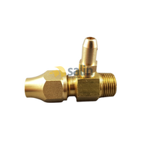 Universal 3/8″ M SAE Flare to 3/8″ MBSP Test Point Connection" for LPG CARAVAN SHOP RESTUARANT spare part