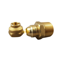 Universal Union 1/2″ MBSP Flare x 3/4″ MBSP Complete Set with Nut for LPG CARAVAN SHOP RESTUARANT spare part