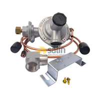 Universal Dual Bottle Twin Stage Regulator 1000MJ/h Pigtails 3/4″ Out for LPG CARAVAN SHOP RESTUARANT spare part