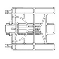 Ariston Ariston Indesit Dishwasher Short Flap Upper Basket LBF5B spare part