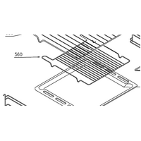 Baumatic Baumatic Oven Wire Rack Insert for Grill Tray BK905SS BK264PSS spare part