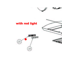 Baumatic Baumatic Range Hood Rangehood Display Board Switch Red BKH900GLS, BKH600GLS, From Serial Number 1023001 spare part