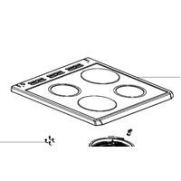 Beko Beko Oven Cooktop Glass Ceramic BFC60VMW1 7737184312 7737184316 spare part