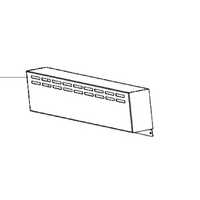 Beko Beko Oven Rear Splash Guard White 60CM Wide 7737184312 BFC60VMW1 spare part
