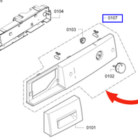 Bosch Bosch Dryer Front Control Panel WTE84101AU/38 spare part