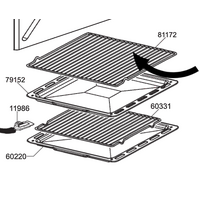 Classique Classique Oven Rack Grill Pan Wire Grid CL60FGAX, CL60FCEX, *91609 spare part