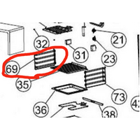 Classique Classique Oven Side Rack Shelf Left Side Large Oven CLDO67SS spare part