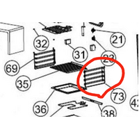 Classique Classique Oven Side Rack Shelf Right Side Large Oven CLDO67SS spare part