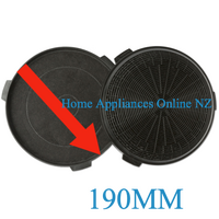 Delonghi Delonghi Fisher & Paykel Rangehood Charcoal Filter 190mm (PACK OF 2) 792481 spare part