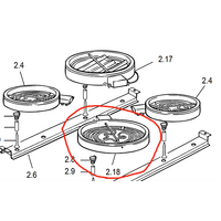 Delonghi Delonghi Ceramic Ceran Cooktop and Oven Element DS61E Left Side Front, Elba 245EX , 1700 Watt Delonghi Ceramic Ceran Cooktop and Oven Element DS61E spare part