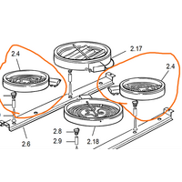 Delonghi Delonghi Ceramic Ceran Cooktop and Oven Element DS61E Right Side Front Or Left Side Rear Delonghi Ceramic Ceran Cooktop and Oven Element DS61E Right spare part