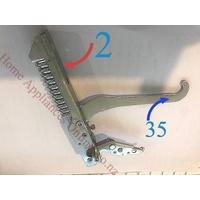 Delonghi Delonghi Oven Door Hinge 600MM Wide Oven CX822 DMFPS62 Domfpsii PGA4 PGA4X SMA6PRO, DAU063118 spare part