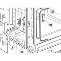 Delonghi Delonghi Oven Door Hook A1346G spare part