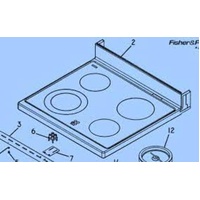 Elba Elba Fisher Paykel Freestanding Oven Top Glass Ceramic 573234 spare part