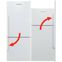 Elba Elba Fisher Paykel Freezer Door Handle Small Curve Plastic Freezer Door On Bottom Right Hand Hinge Or Top Right On Left Hinged spare part