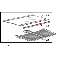 Elba Elba Fisher Paykel Fridge Retainer Hcl Front E411T, E381T, E331T, RF331TCRW1, RF381TCRW1, *580 spare part
