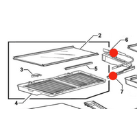 Elba Elba Fisher Paykel Fridge Veggie Bin Humidity Lid Control Right Side E522B, E442B , RF610, *32/*31 spare part