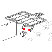 Elba Elba Fisher Paykel Oven Top Element Clip OR60, Pack of 2 spare part