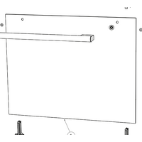 Elba Elba Oven Outer Door Glass OB60SC5CRW1 85345-B 85345-A spare part