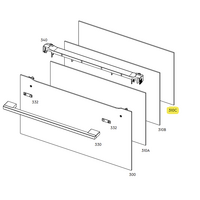Electrolux Electrolux AEG Door Inner Glass BPK556320M 94418806902 spare part