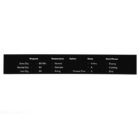 Electrolux Electrolux Dryer Decal Reverse EDV6051, WDV5051 spare part