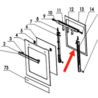 Everdure Everdure Omega Oven Inner Glass OBEGS600 OBEGS601, OBEGS691 OBEGS692 spare part