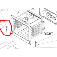Everdure Everdure Oven Hinge Support Left OBEG63, OBES61, OBES62, OBES63 spare part