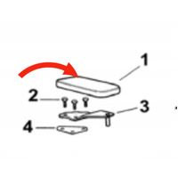 Elba Fisher and Paykel Elba Top Hinge Cover N210 P120 E210 spare part