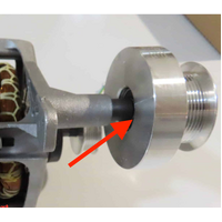 Fisher & Paykel Fisher Paykel and Haier Dryer Aluminium Pulley on Motor Bearings x2 spare part