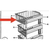 Fisher & Paykel Fisher & Paykel Basket Freezer Top Basket Without Front Cover N308 N388 spare part