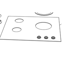 Fisher & Paykel Fisher Paykel Cooktop Ceramic Only Glass Top CG603DNGGB4 spare part