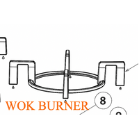 Fisher & Paykel Fisher Paykel Cooktop Wok Trivet Cast Iron CG604DNGGB1, CG905DNGGB1, CG903, CG603, CG905, CG302 CG365, CG905 spare part