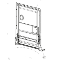 Fisher & Paykel Fisher & Paykel Haier Dishwasher inner Door Lining Assembly including Hinge DW60FC2X2 DW60FC1X3 spare part