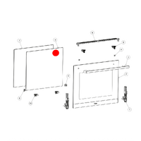 Haier Haier Oven Door Glass Middle Door HWO60S8EPB2 HWO60S7MX4 HWO60S7MB4 HWO60S8EPX2 spare part