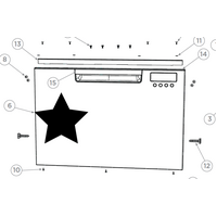 Fisher & Paykel Fisher & Paykel Dish Draw Door Assy Uppr DD60DCX9 V2 81587-B spare part