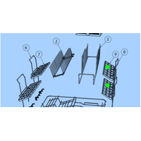 Fisher & Paykel Fisher Paykel Dishdraw Dish Draw Glass Holder Right Side DD60DAW8, DD60DAX8, DD60DAW9, DD60DAX9, DD60DCW9, DD60DCX9, DD60SAX9, D spare part
