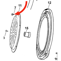 Elba Fisher Paykel Elba Dryer Door Frame Screw To Frame Filter, 8-32X3/8 spare part