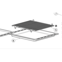 Elba Fisher Paykel Elba Oven Rack Grill Insert Grill Pan Grid OR60SDBOB60SVMX, OB60DDEX, OR120DDWGFX1, OB60SRX, OB60SD, OB60BC, OB60 spare part