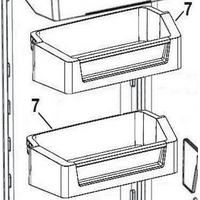Fisher & Paykel Fisher Paykel Fridge Door Mid Or Top Shelf RF522 RF523 spare part
