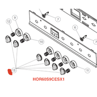 Haier Haier Oven All Burners Knob For HOR60S9CESX1 61762-A or Top Burners or Selector Switch on HOR90S9CESX1 spare part