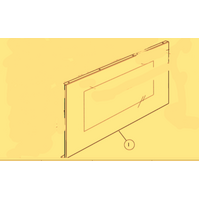 Fisher & Paykel Fisher Paykel Oven Door Glass Outer External OR90SCBGX1, 89133A, 89133B Only spare part