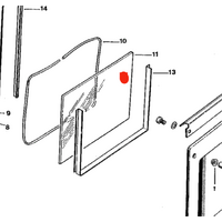 Fisher & Paykel Fisher Paykel Oven Door Only Inner Glass Without Frame spare part
